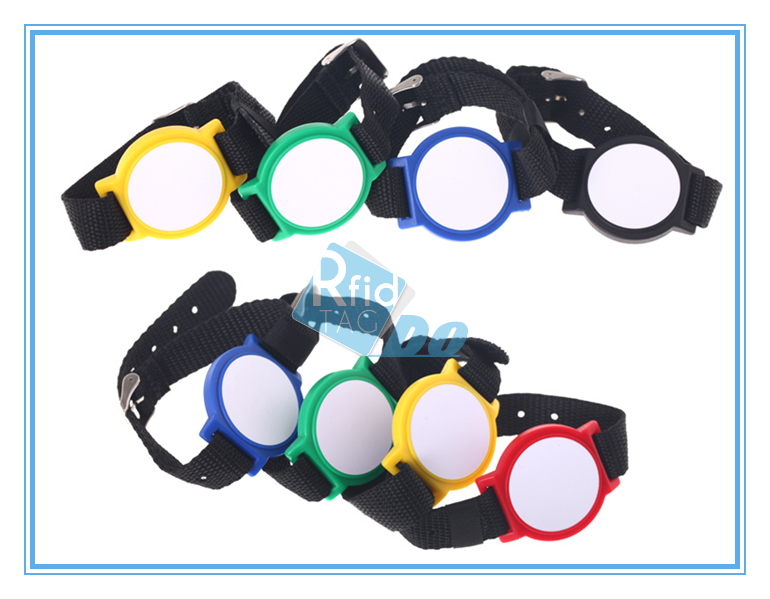 13.56Mhz RFID nylon Wristband for payment system 